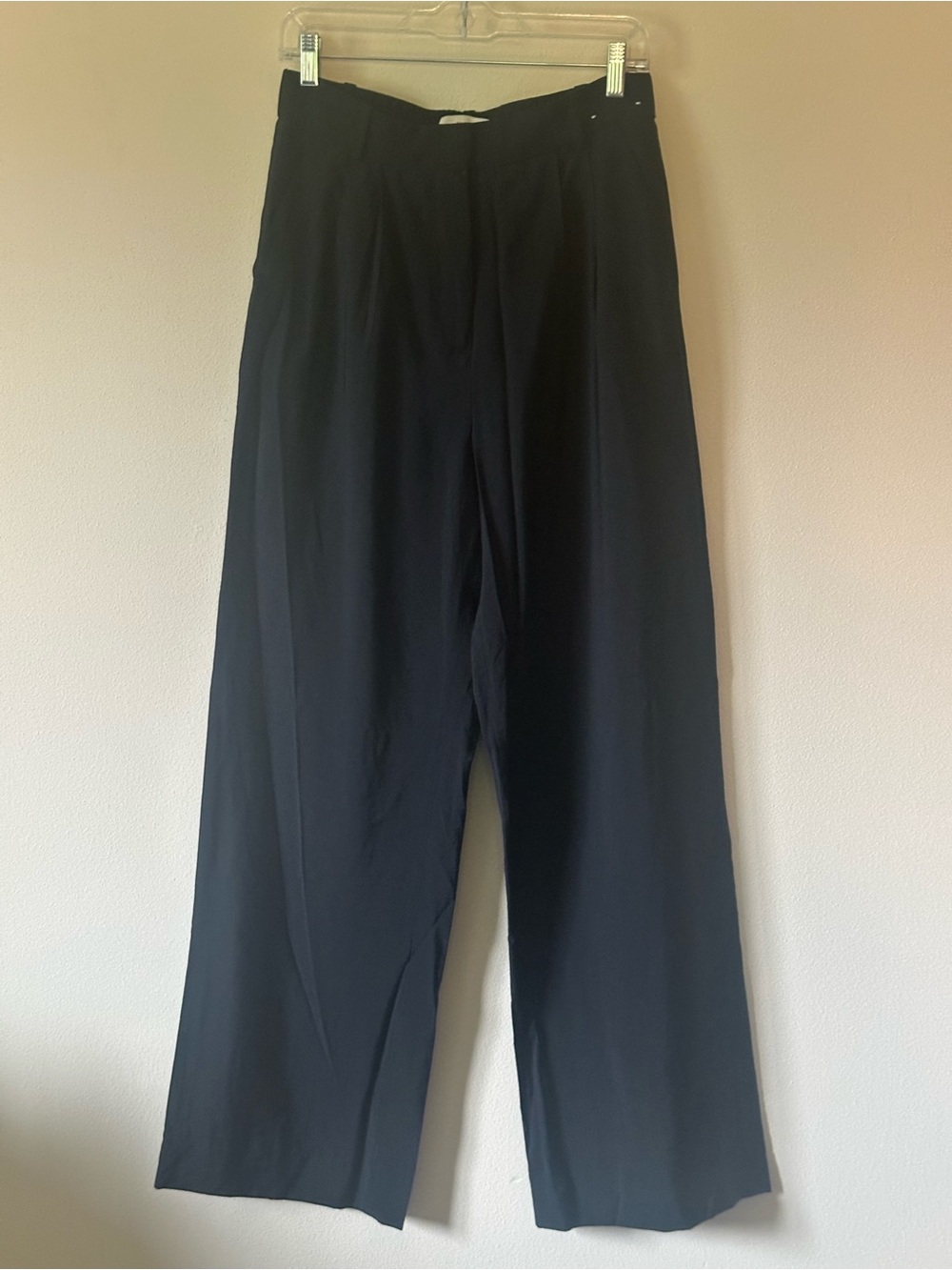 Abercrombie Sloane Lightweight Crepe Wide Leg Pants Black 29 Long NWT